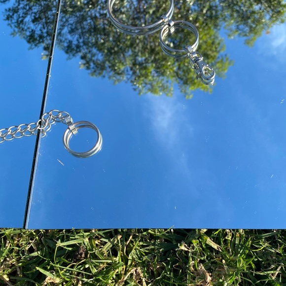 Silver Circle Belt Chain - Picture 2 of 3